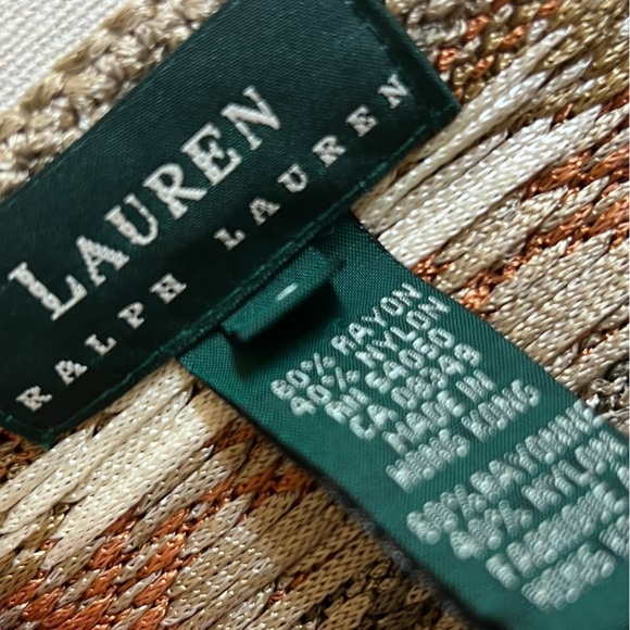 Lauren Ralph Lauren woven knitted sweater v neck size small great condition fall - Picture 8 of 10